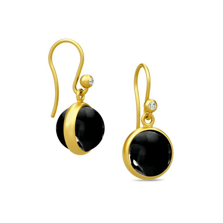 Julie Sandlau PRIME BLACK ONYX Øreringe