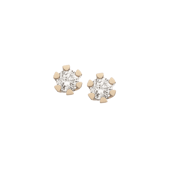 Scrouples VIDA Ørestikker 8 karat rødguld 0,20ct 1813,20