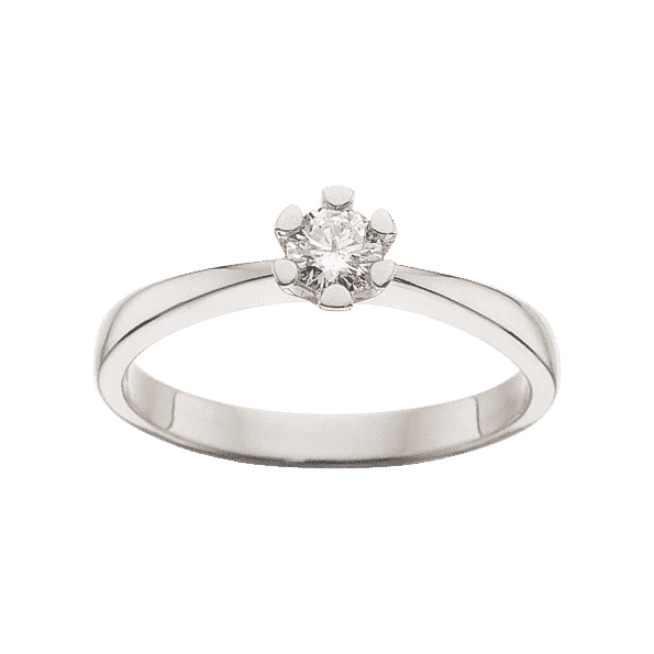 Scrouples VIDA Ring 8 karat hvidguld 0,20ct