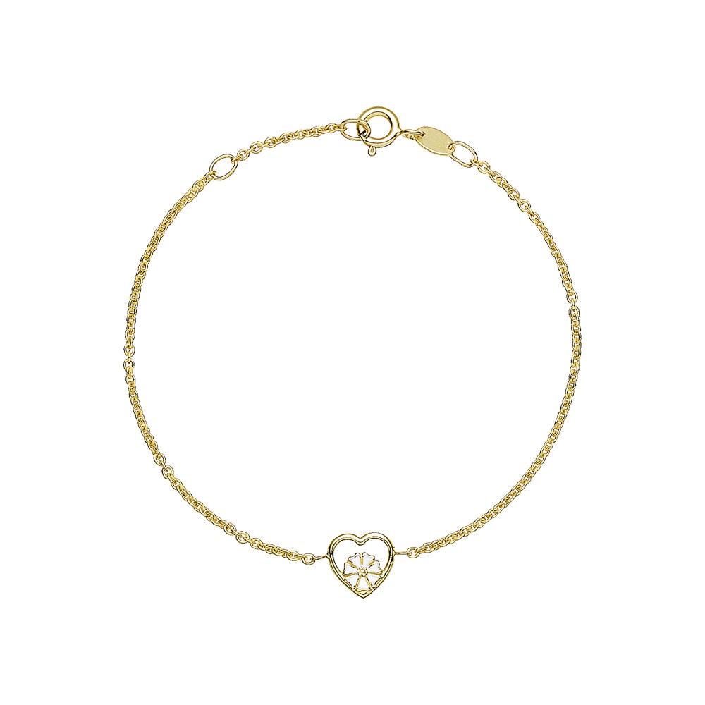 Lund Copenhagen MARGUERIT ARMBÅND MED HJERTE 90124919-M