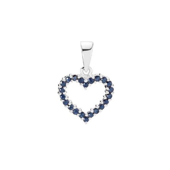 Lund Copenhagen SAFIR Hjerte Vedhæng 608330-06