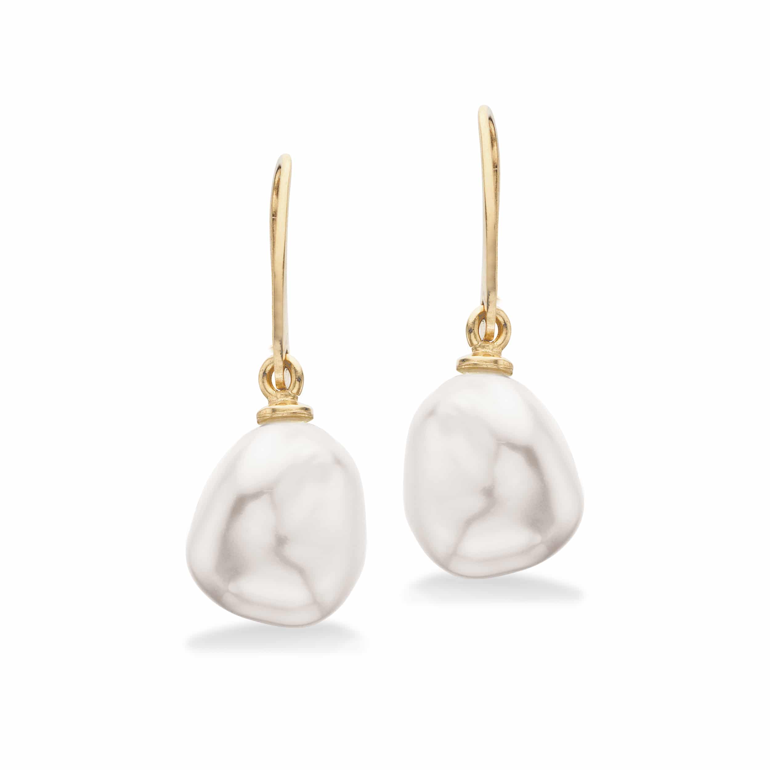 Scrouples Barok perle øreringe 8 kt 118923