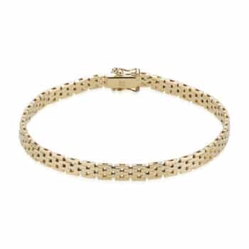 BNH Mursten Armbånd 14 Karat Guld 5 Rækker M140518K