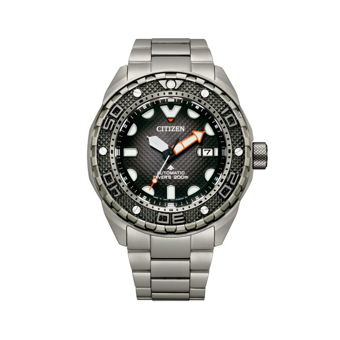 Citizen Promaster Automatic Marine Diver NB6004-83E - professionelt automatic dykkerur i super titanium med sort skive, safirglas og 200m vandtæthed.