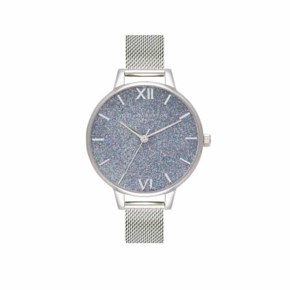 Olivia Burton GLITTER DIAL SILVER OB16GD77