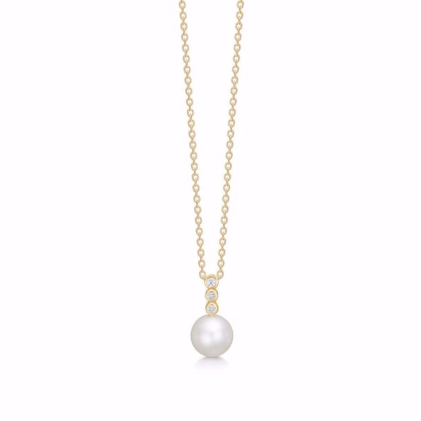 PERLE Vedhæng 8kt M/Diamant 8353/7/08