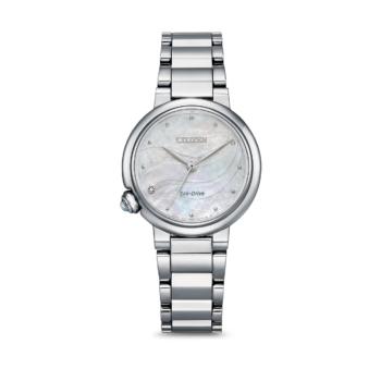 Citizen Ladies Eco-Drive dameur EM0910-80D - i rustfrit stål med perlemorsskive, 30mm urkasse og 50m vandtæthed.