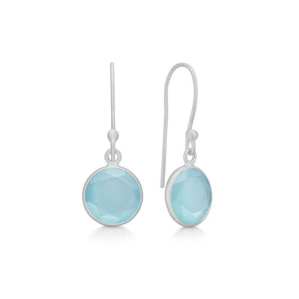 Frk. Lisberg CAT Øreringe Aqua Chalcedon 5173/925