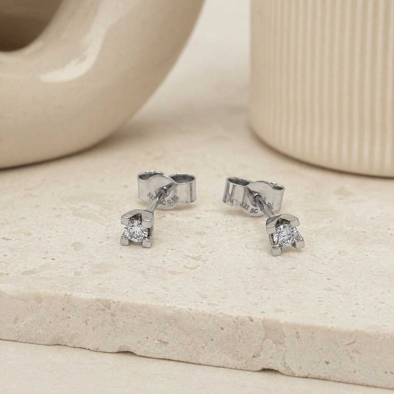 Scrouples Kleopatra diamant ørestikker 0,10 ct 14 kt hvidguld 1136,10