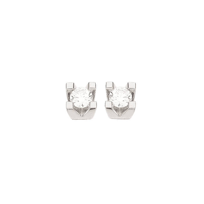 KLEOPATRA Ørestikker 14 Karat Hvidguld 0,15ct 1136,15