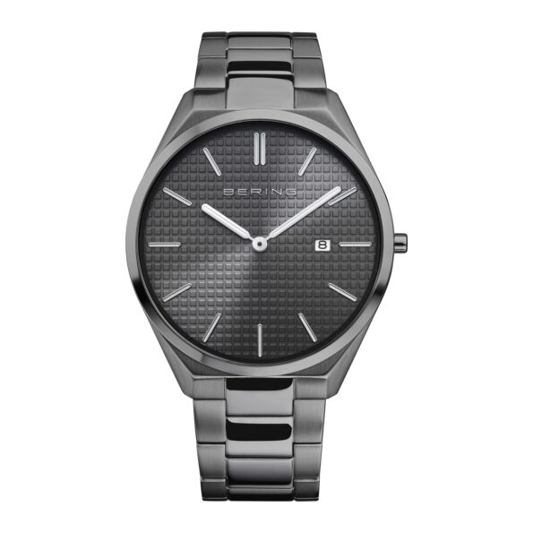 Bering ULTRA SLIM Herreur Børstet Grå 17240-777