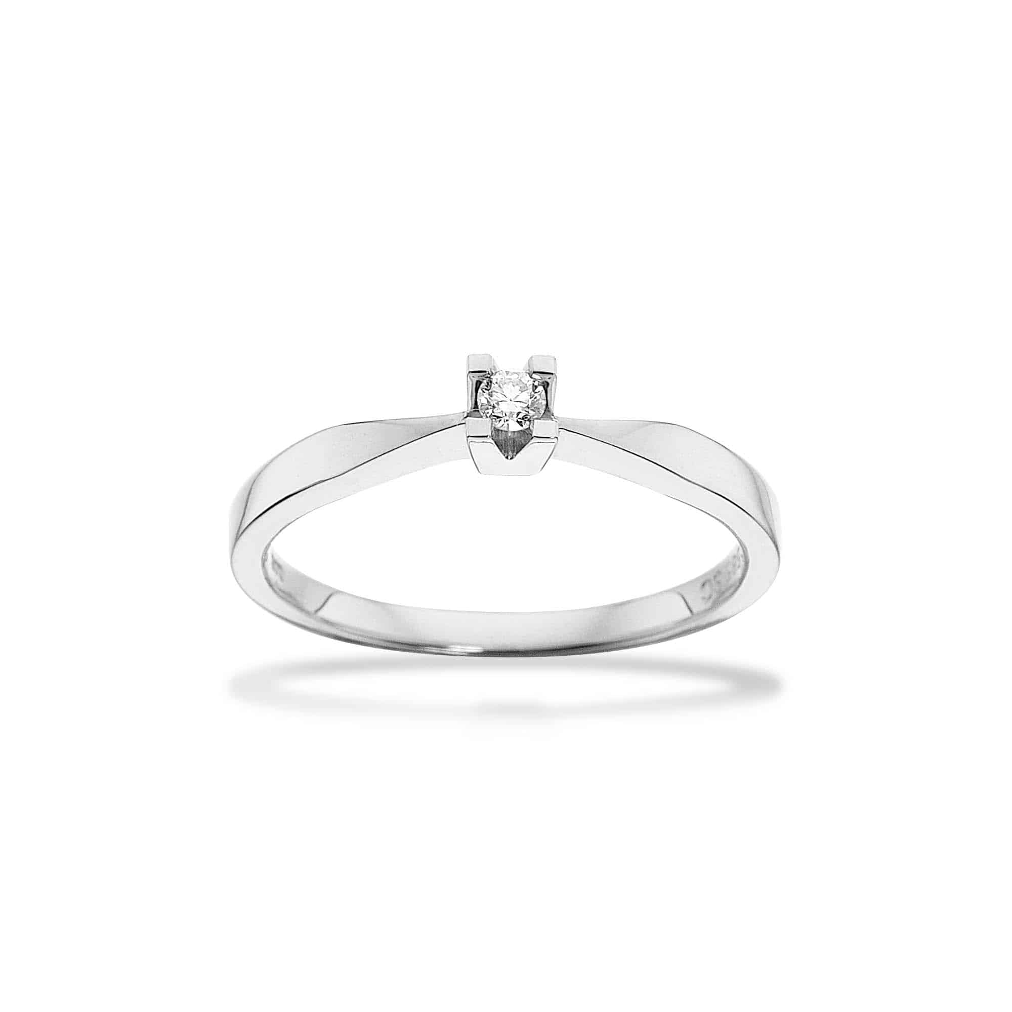 Scrouples Kleopatra diamant ring med 0,05 ct 14 kt hvidguld 7136,05