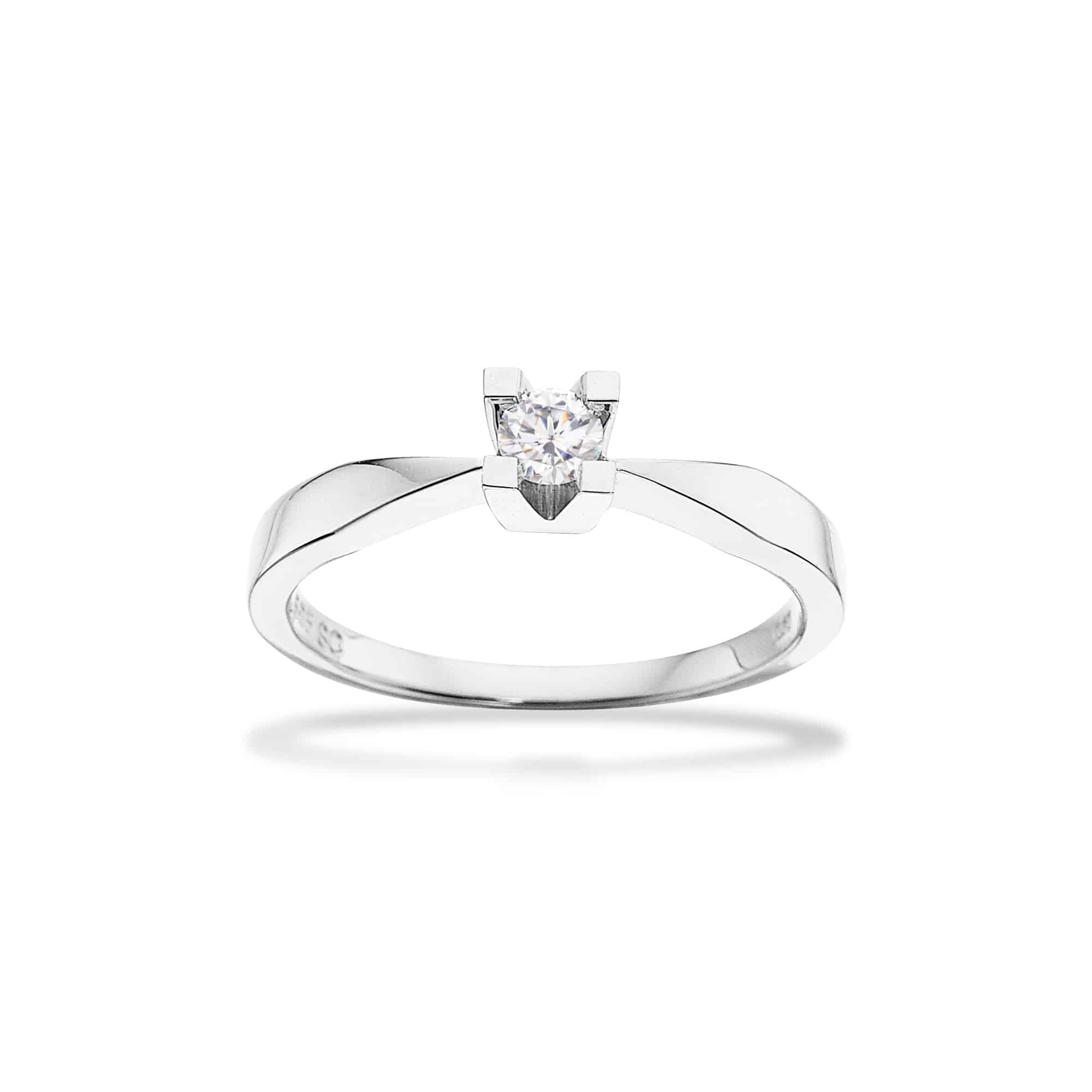 Scrouples Kleopatra diamant ring med 0,15 ct 14 kt hvidguld 7136,15