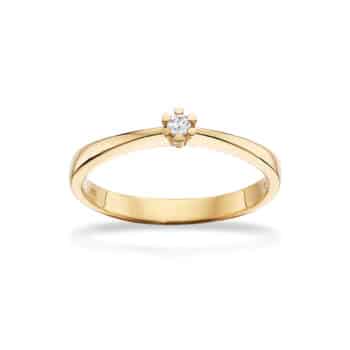 Scrouples Vida diamant ring 0,03 ct 8 kt guld 7813,03