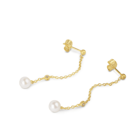 byBiehl COCO DANGLING PEARLS Øreringe 4-3305-GP