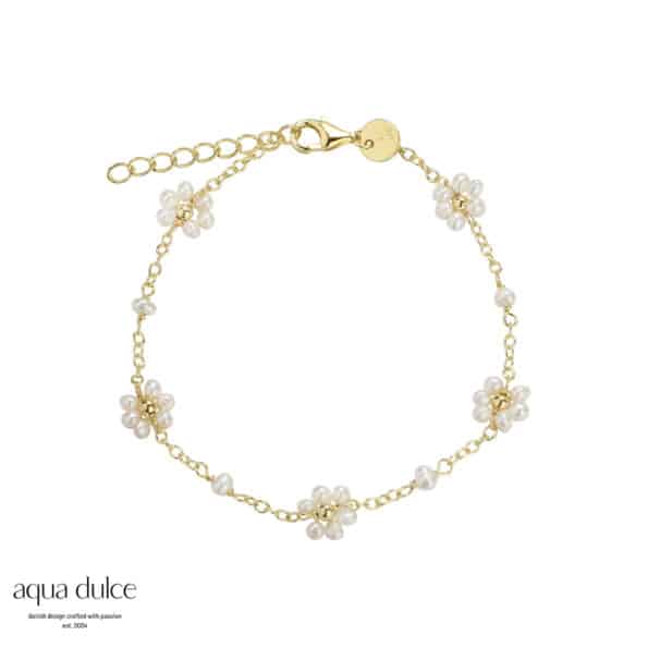 Aqua Dulce DAISY PEARL Armbånd 5017