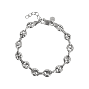 Aqua Dulce Big Coffee armbånd sølv 17 + 3 cm 4908