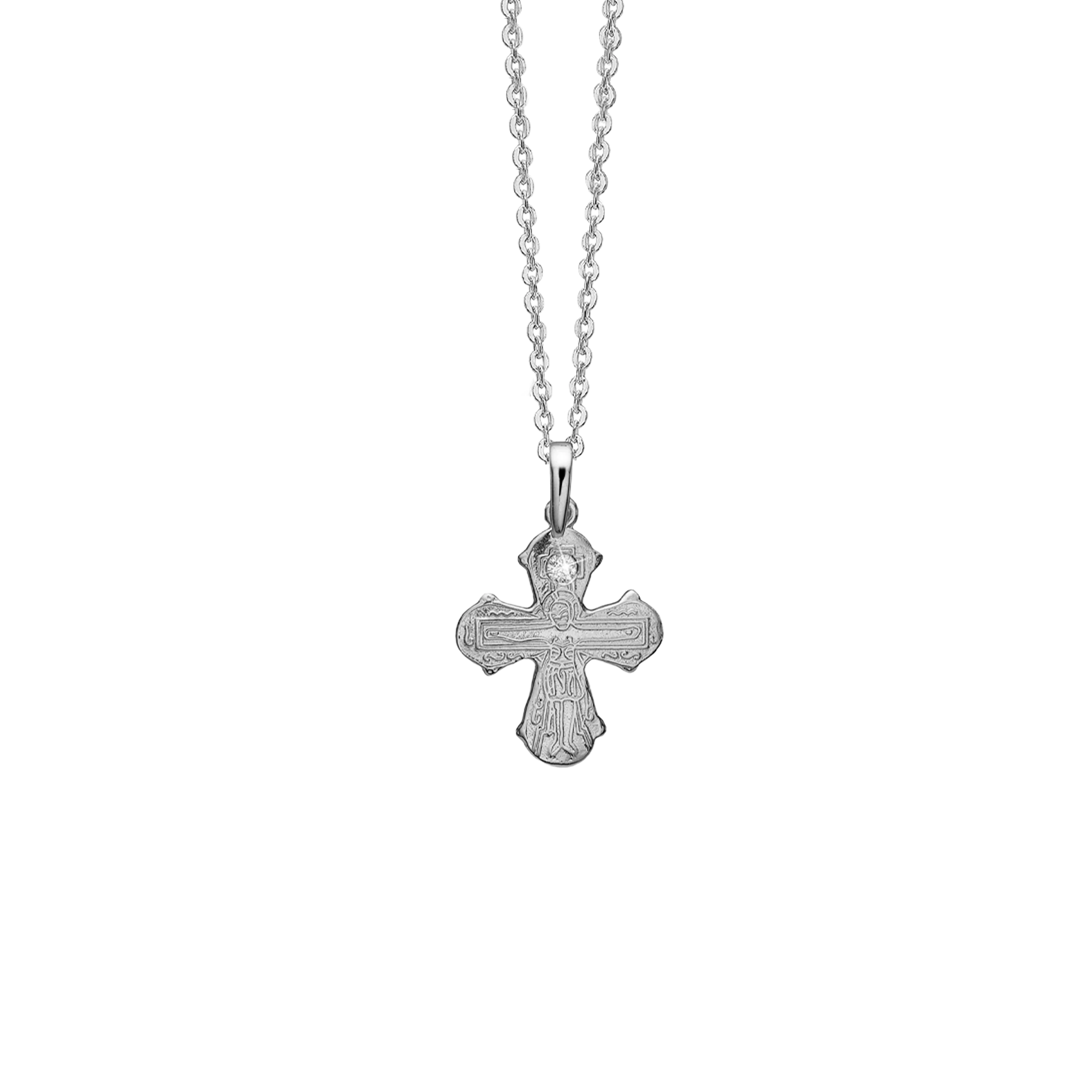Aagaard Sølv Dagmarkors 0,03ct Labgrown Diamant 1680-KVS-01