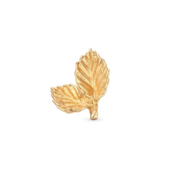 Klassisk Bøgeblad Pin / Broche i forgyldt sølv fra Flora Danica - 907.BL-PI-G