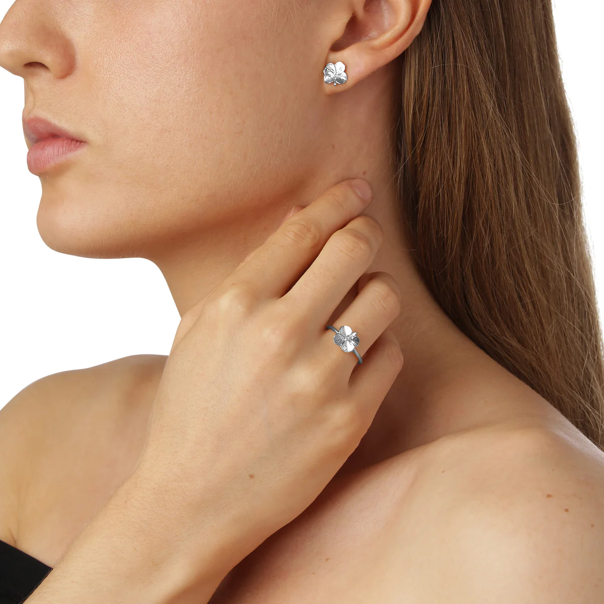 Flora Danica Firkløver Ring 907.FLC-RI-S