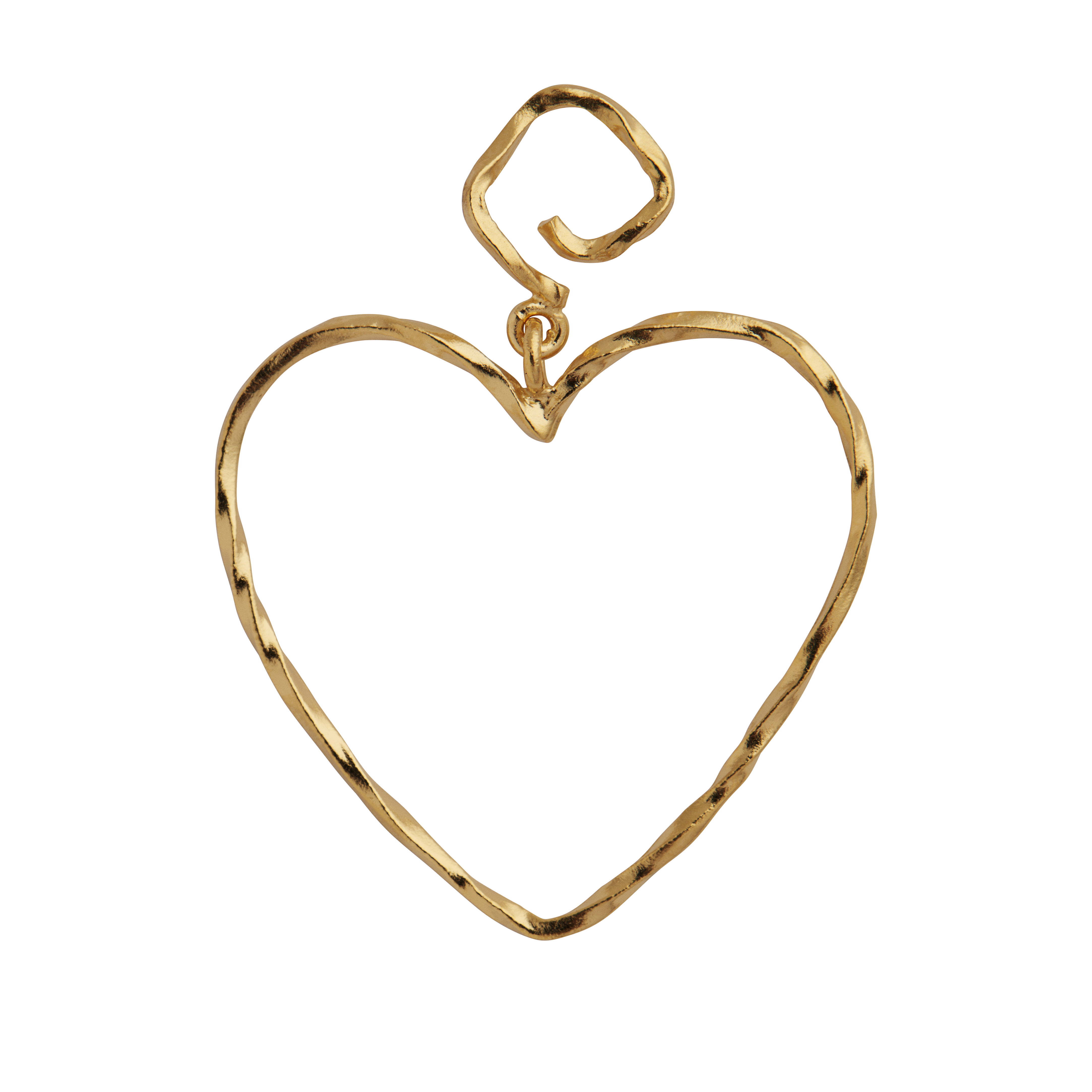 Stine A FUNKY HEART Ørering 1317-02-S Funky Heart ørering er en ægte statement-maker, der giver dit outfit den helt rette kant. Øreringen har snoet designdetaljer og er formet som et hjerte🤍