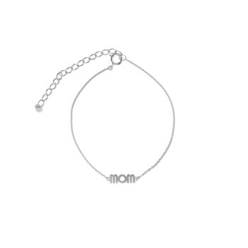 Sølv armbånd med Wow Mom fra Stine A - 3192-00-O