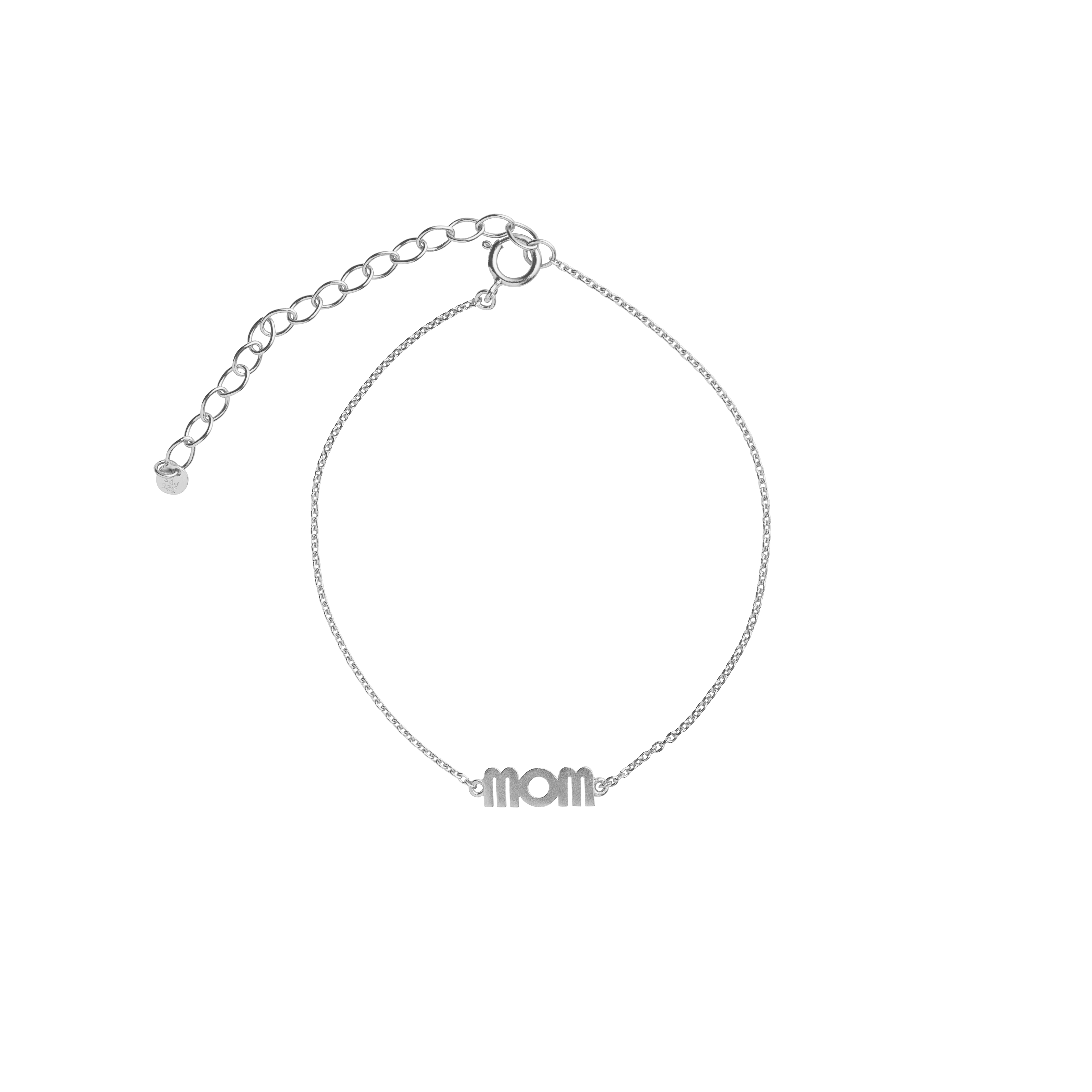 Sølv armbånd med Wow Mom fra Stine A - 3192-00-O