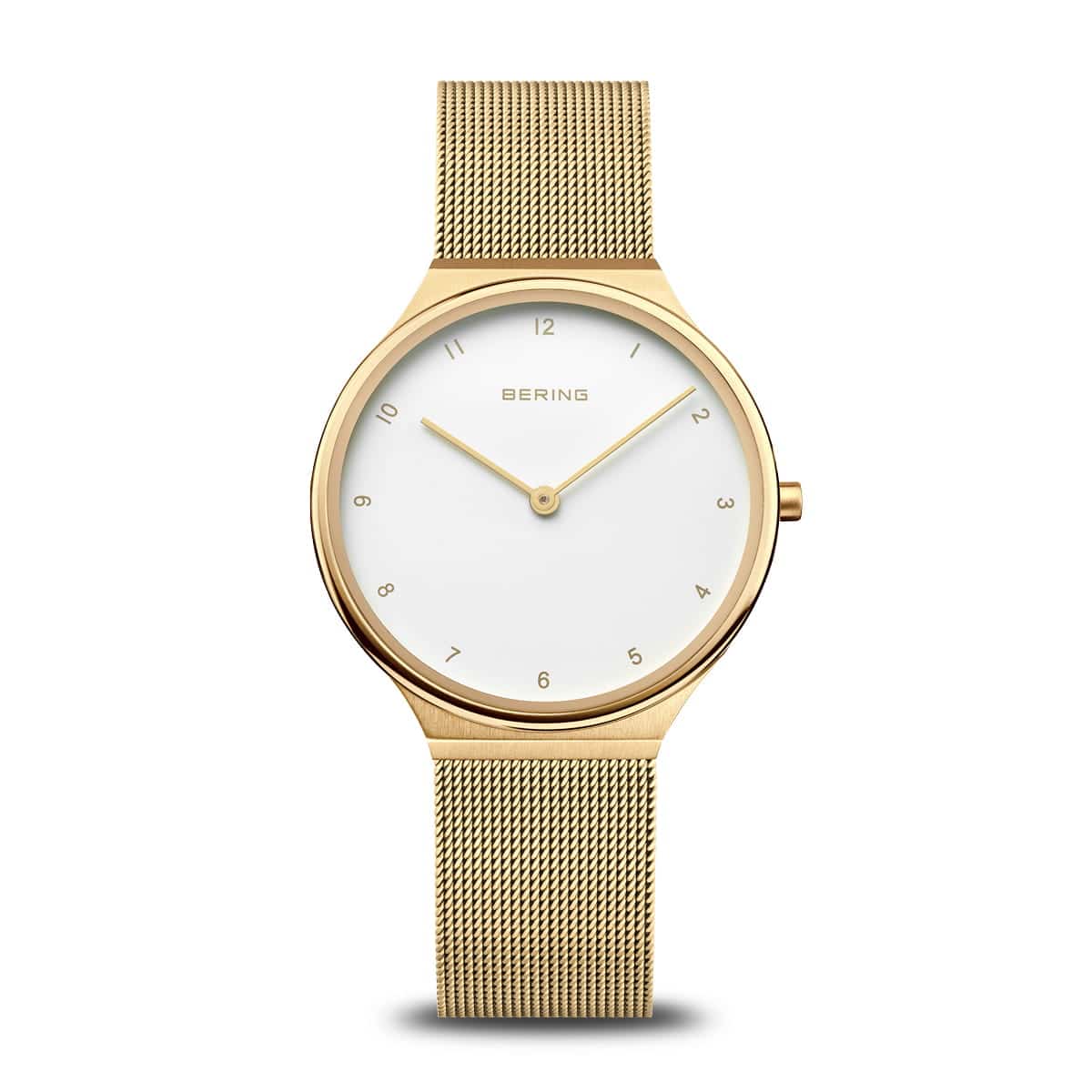 Bering Ultra Slim Dameur 18434-334 med hvid skive og tal