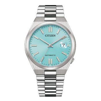 Citizen AUTOMATIC Tsuyosa NJ0151-88M Citizen har netop lanceret en spændende tilføjelse til deres kollektion af automatiske ure – Automatic Tsuyosa NJ0151-88X med den farverige lys turkisblå urskive.