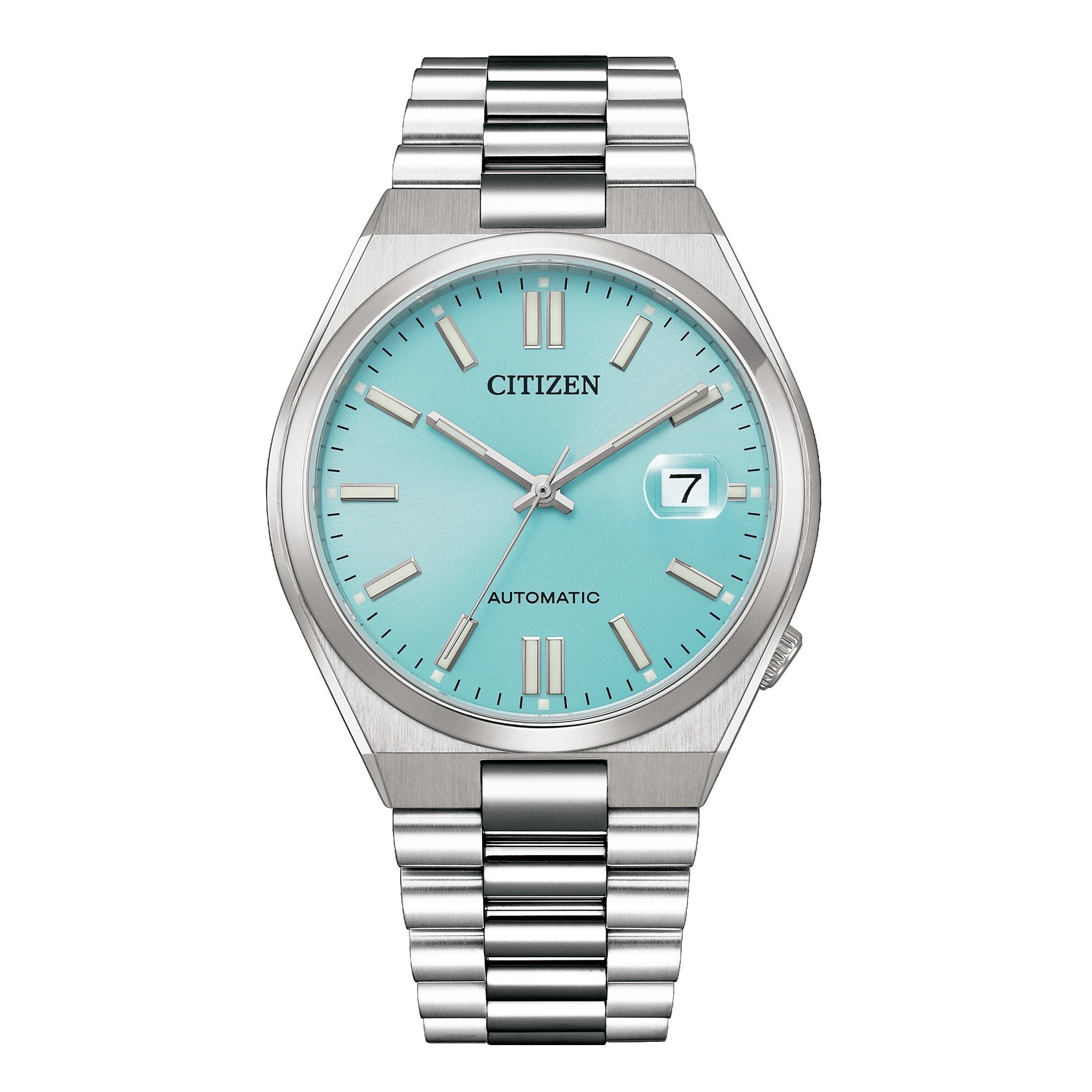 Citizen AUTOMATIC Tsuyosa NJ0151-88M Citizen har netop lanceret en spændende tilføjelse til deres kollektion af automatiske ure – Automatic Tsuyosa NJ0151-88X med den farverige lys turkisblå urskive.