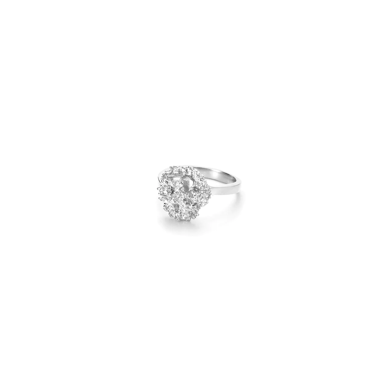 Fornem, enkel og unik er den lille Persille Ring i forgyldt sølv fra Flora Danica – 907.PAR-RI-S