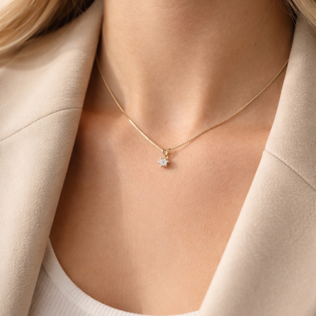 Scrouples Vida diamant vedhæng 0,20 ct 8 kt guld – 2813,20 - Billede 3