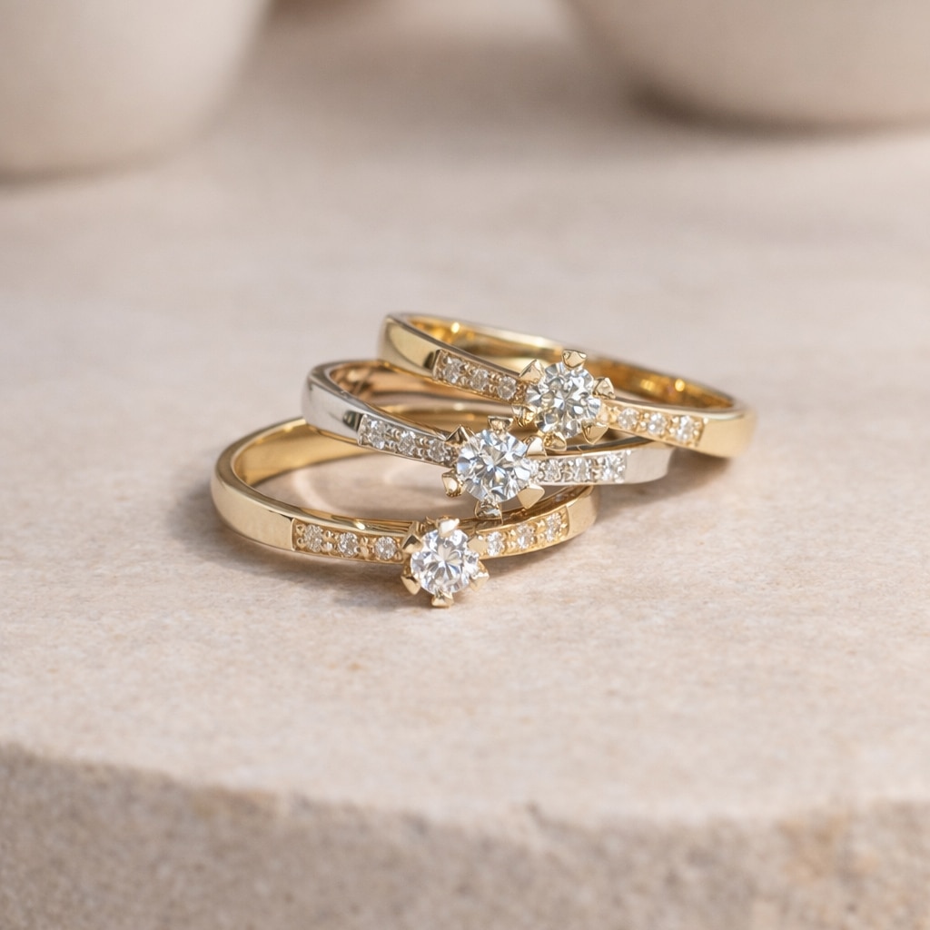 Scrouples Vida Darling diamant ring 0,14 ct 8 kt guld 7823,14