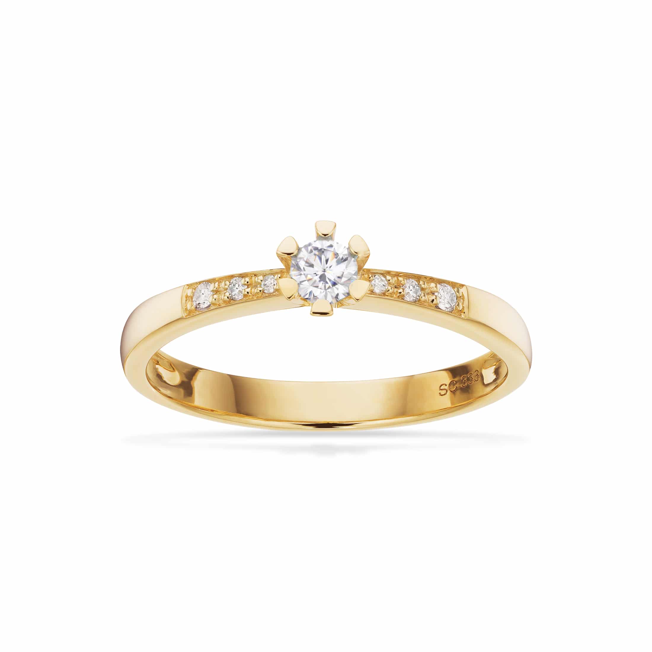 Scrouples Vida Darling diamant ring 0,14 ct 8 kt guld 7823,14