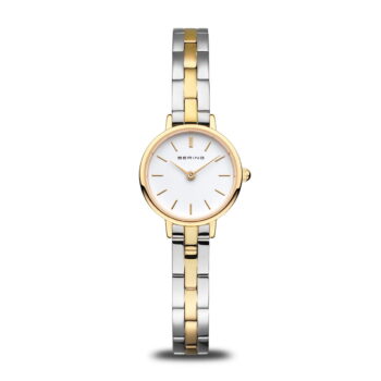 Bering Classic Dameur 11022-714 med hvid urskive og tofarvet lænke – spar 30 %