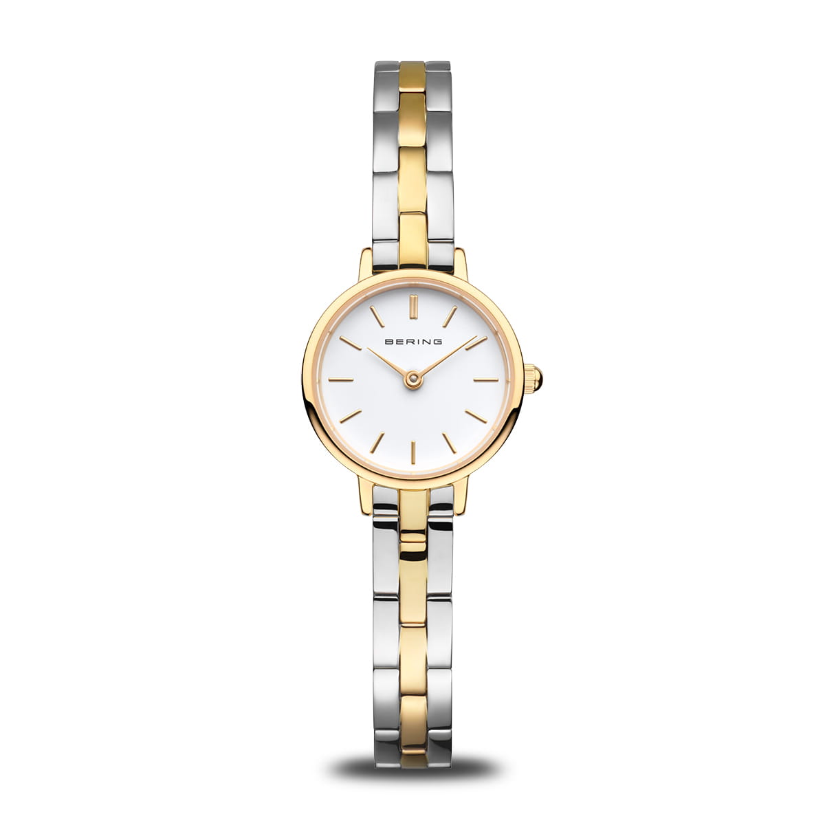 Bering Classic Dameur 11022-714 med hvid urskive og tofarvet lænke – spar 30 %