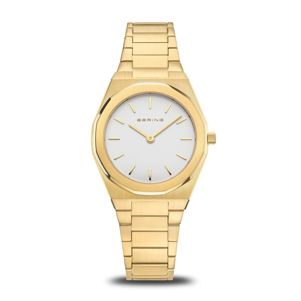 Bering Classic Dameur 19632-730 med hvid urskive og stål/guld lænke – spar 40 %