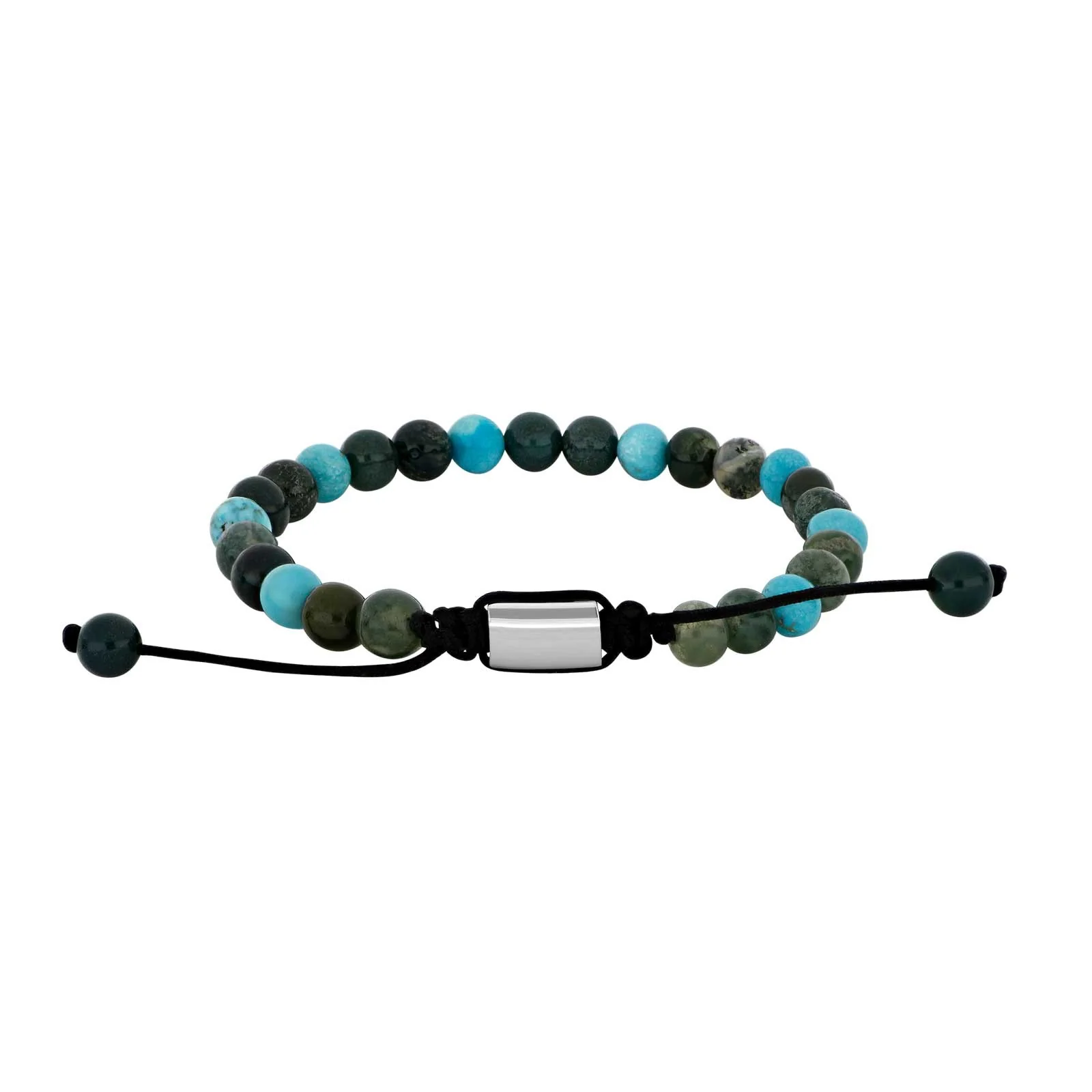 Son of Noa Stenarmbånd med moss agat/turkis 6mm 19-25cm 80890312700