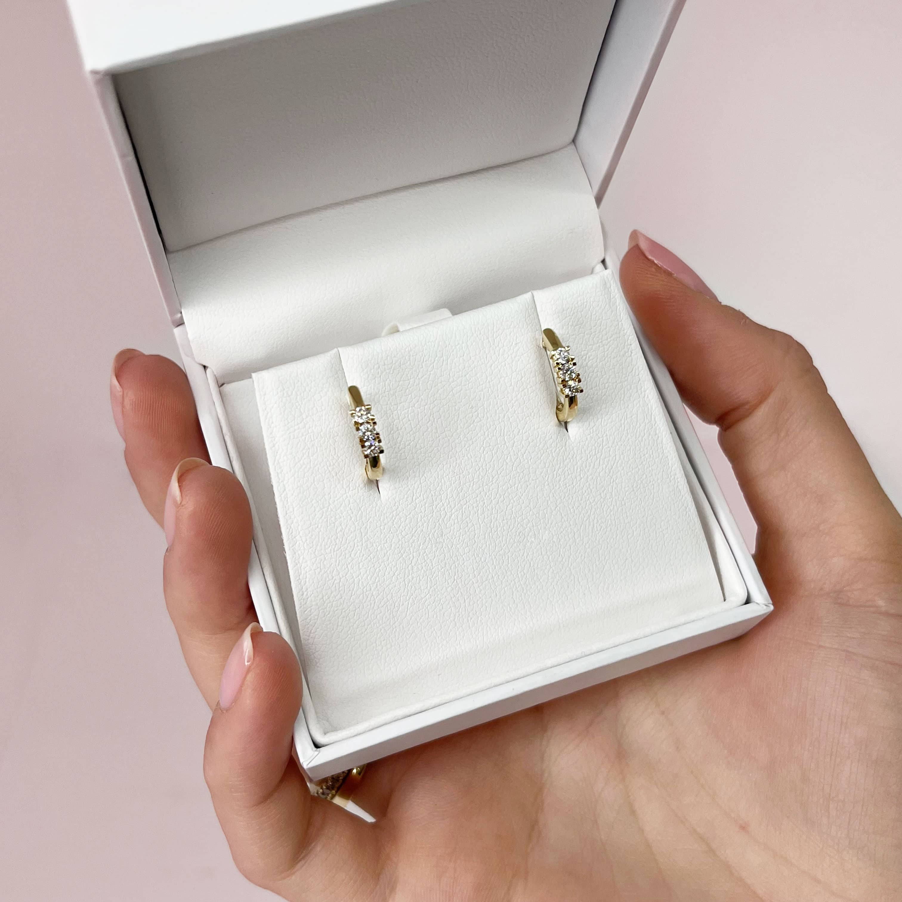 Scrouples Kleopatra Creol Med Diamanter 14 Karat Guld 1145,20 - Billede 4