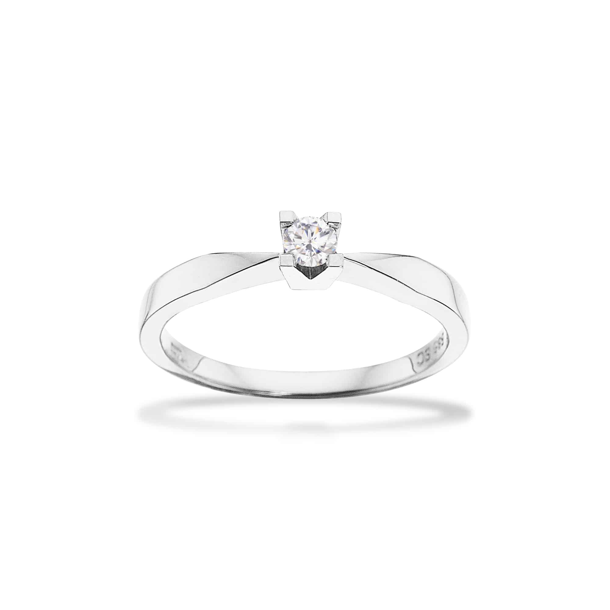 Scrouples Kleopatra Ring 14 Karat Hvidguld 0,10ct 7136,10