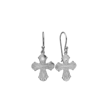 Aagaard Sølv Dagmarkors Øreringe 0,06ct Labgrown Diamant 1670-KV-S01