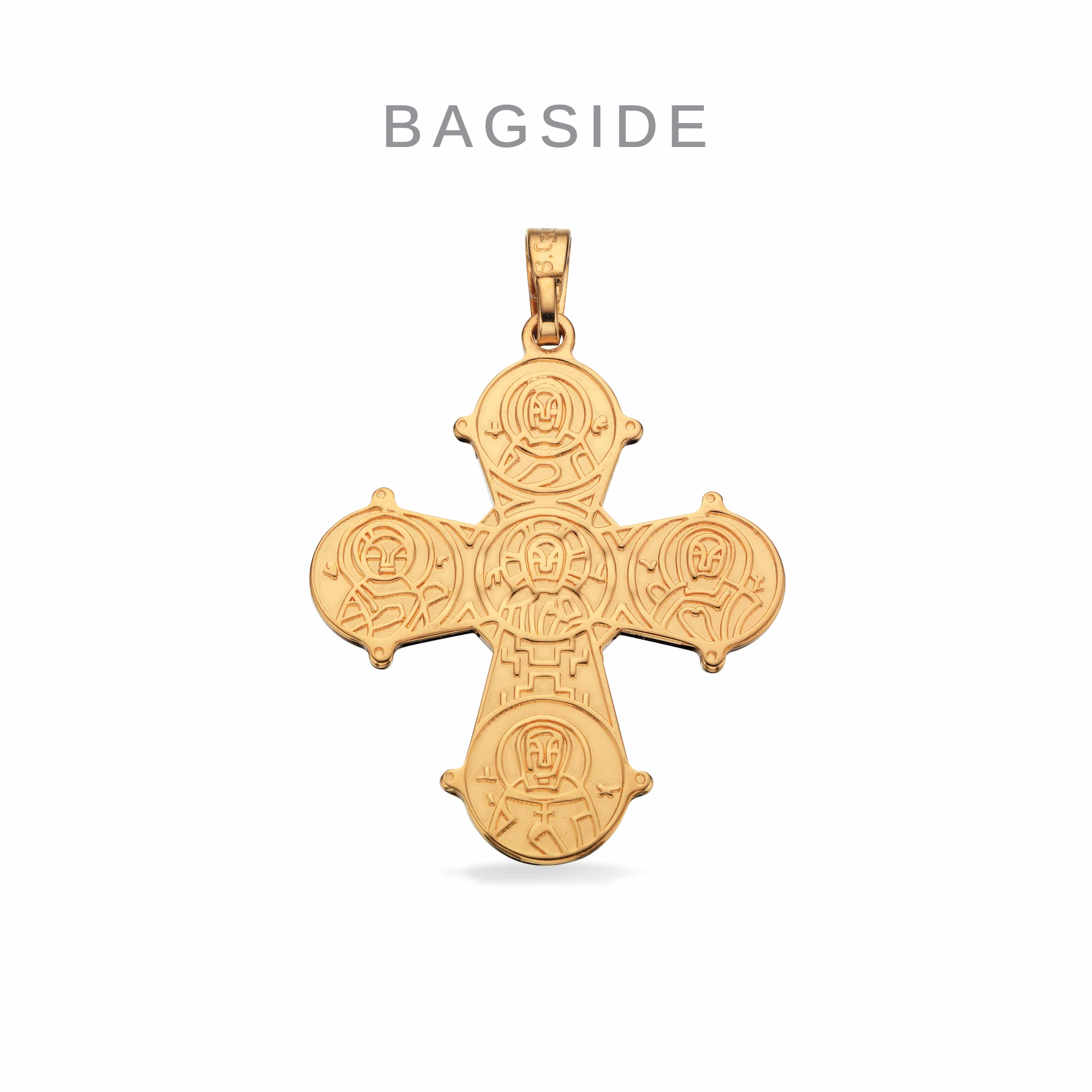 Scrouples Dagmarkors Med Apostle Forgyldt Sølv 21x19mm 20232F