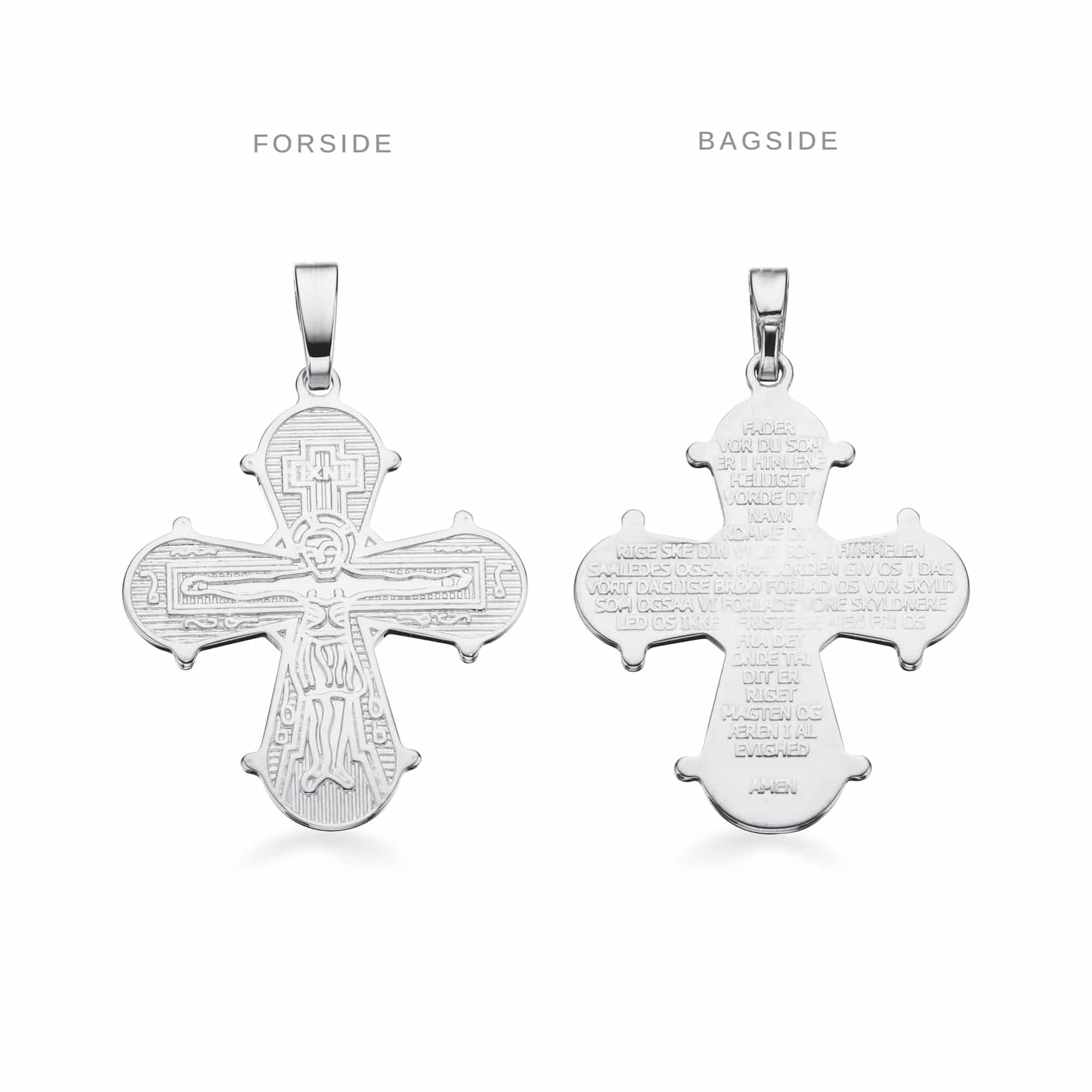 Scrouples Dagmarkors Med Fadervor Sølv 21x19mm 25502