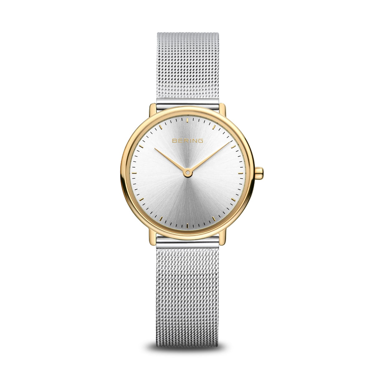 Bering Classic Ultra Slim Dameur 15729-010 med sølv urskive og mesh lænke – spar 30 %