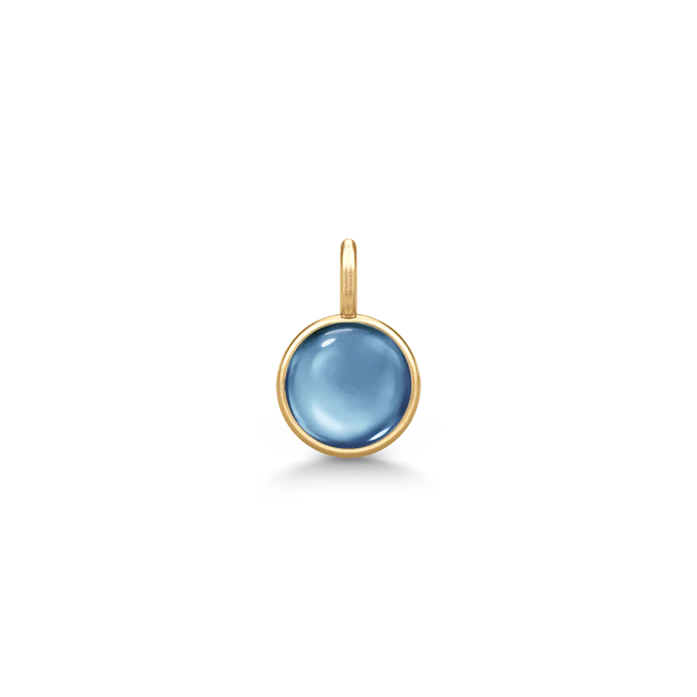 Julie Sandlau Little Prime vedhæng sapphire blue crystal forgyldt sølv PD374GDSACR