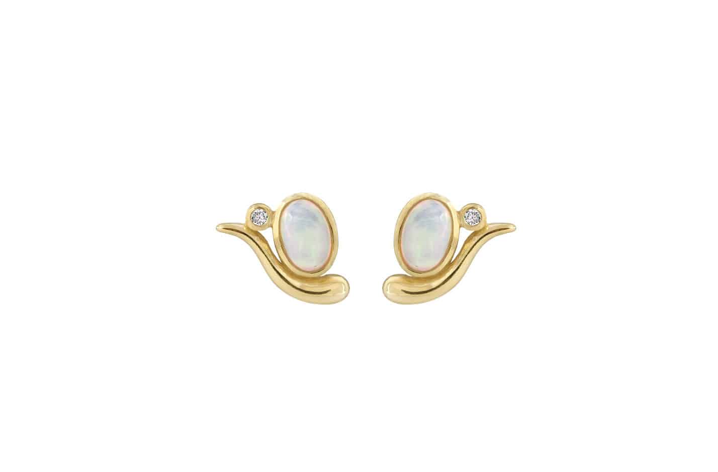 Rabinovich Elegant Opal Øreringe 14 Karat Guld 80450545