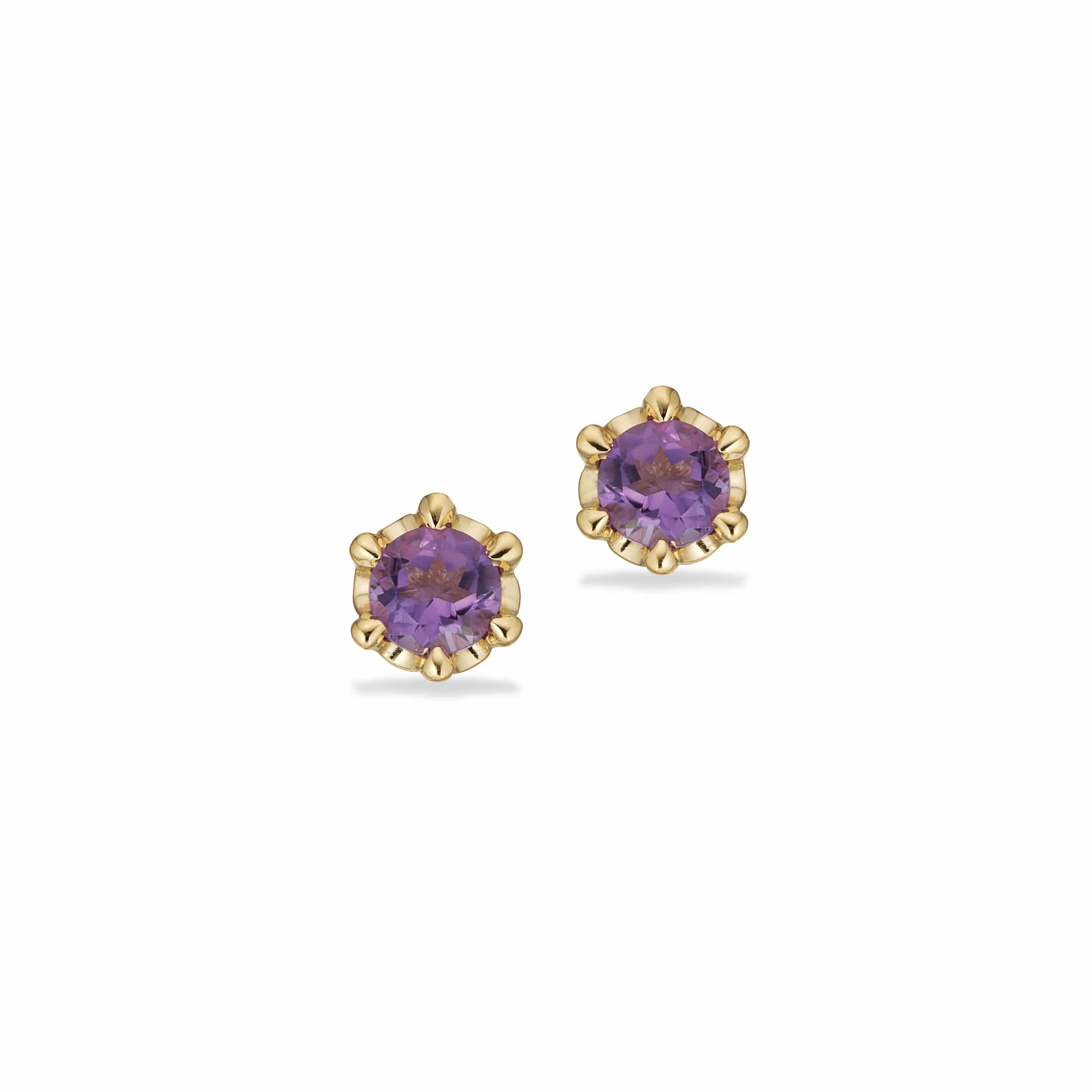 Scrouples Amethyst Øreringe 8 Karat Guld 124683