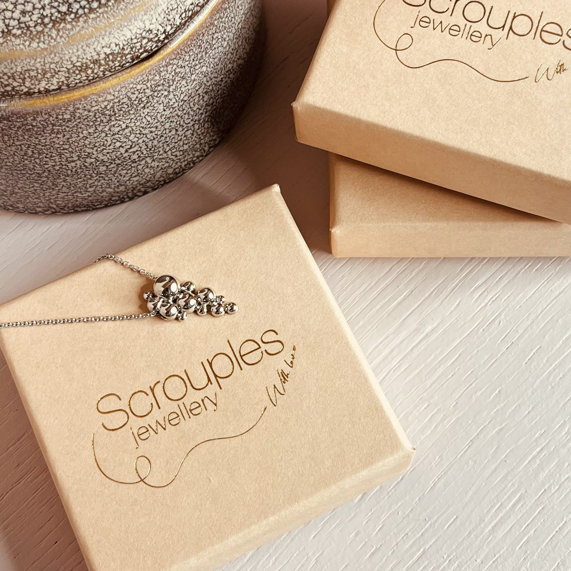 Scrouples Vedhæng Med Kugler Sølv 238102