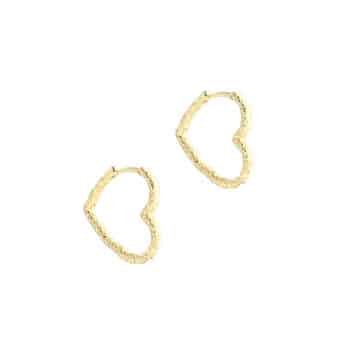 Aqua Dulce Love Me Heart Hoop Big Forgyldt 5950