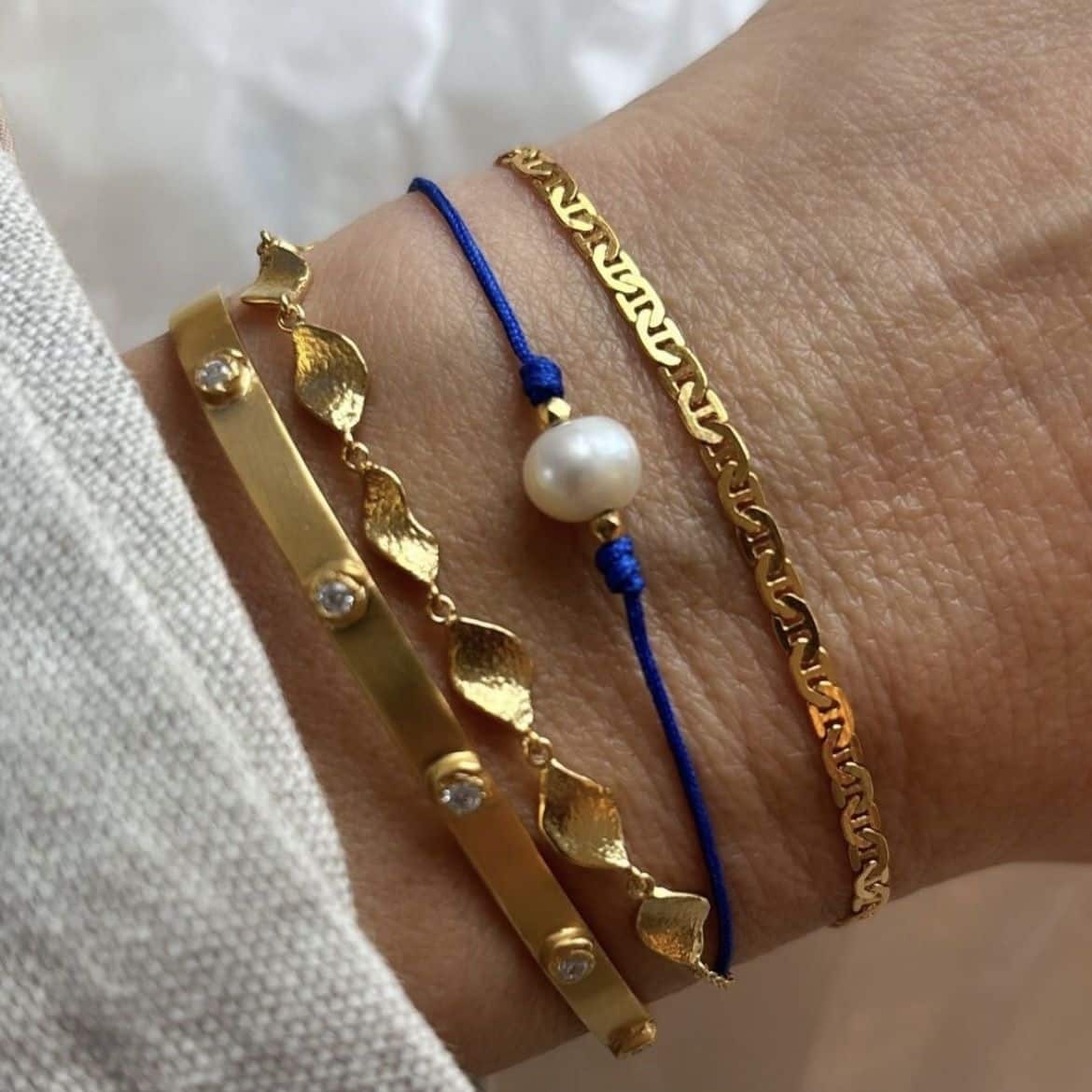 Stine A Petit Ile De L´Amour Armbånd Forgyldt 3219-02-OS